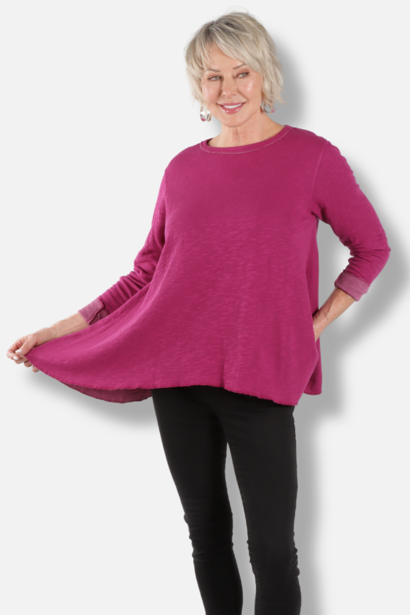 Original Longer Angel Tee - Beet