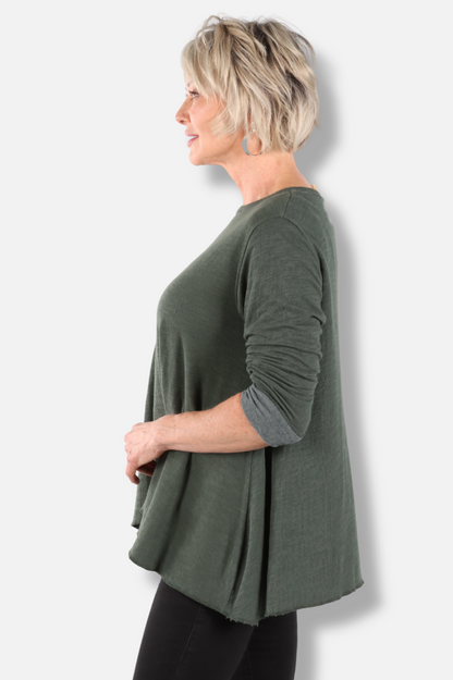 Original Longer Angel Tee - Konbu