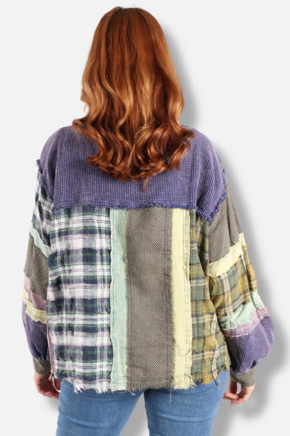 Color Block Top - Navy 