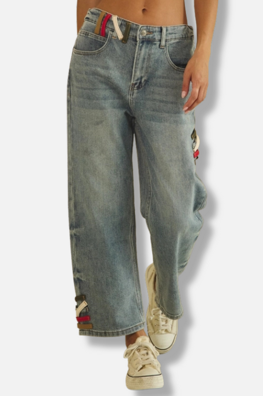 Belt Loop Jeans -  Denim 