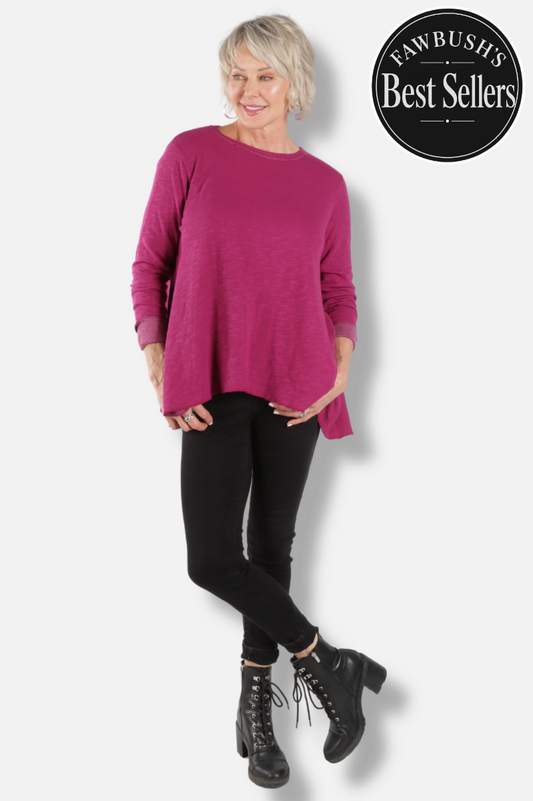 Original Longer Angel Tee - Beet