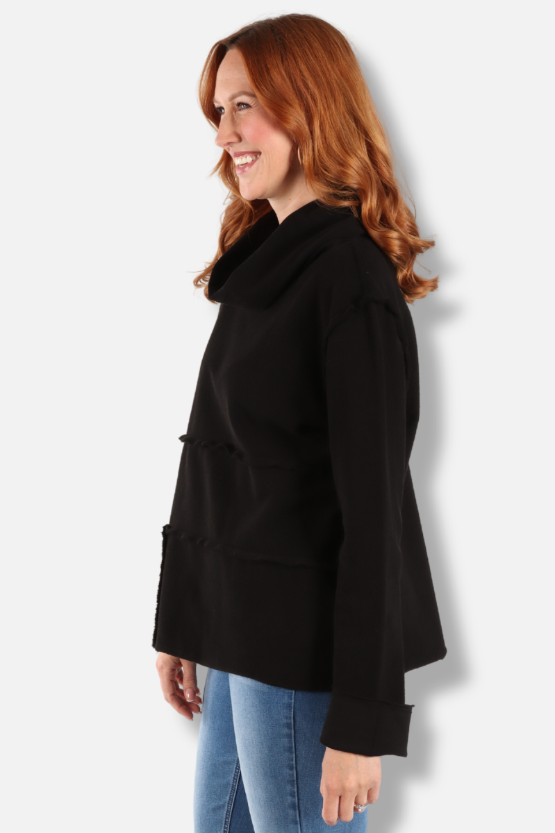 Seamed Cowl - Black