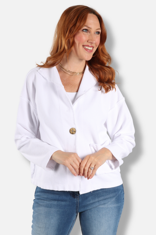 Funnel Jacket - Chalk