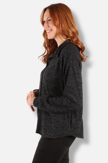 Button Down Turtle - Black 