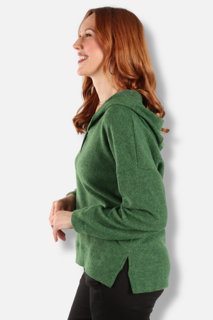 Button Hoodie - Hunter 