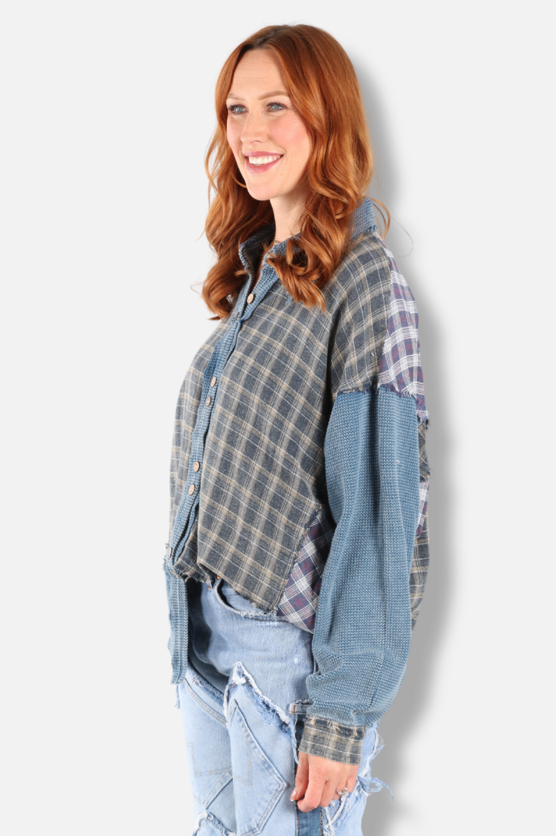 Button Down Shirt- Blue 