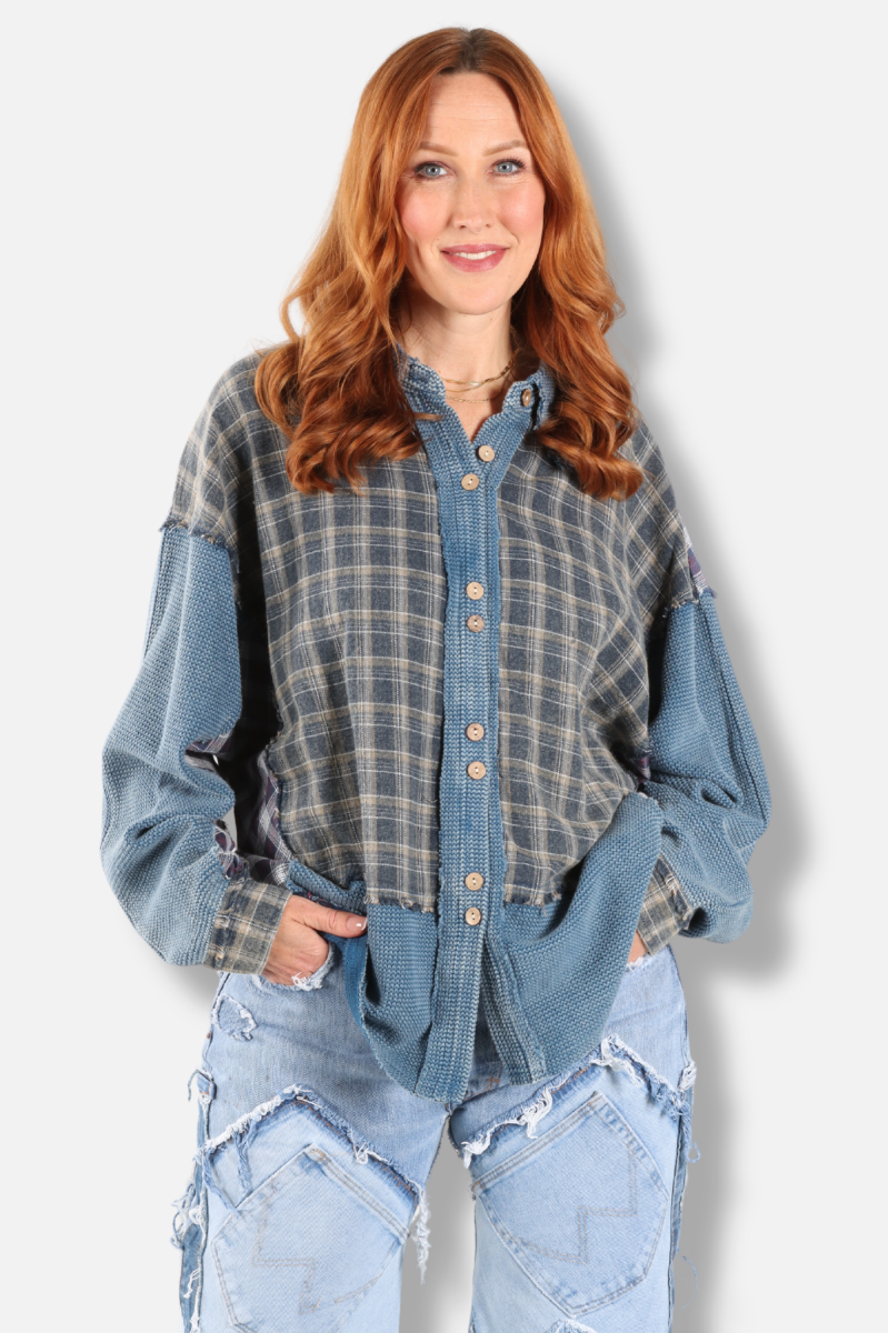 Button Down Shirt- Blue 