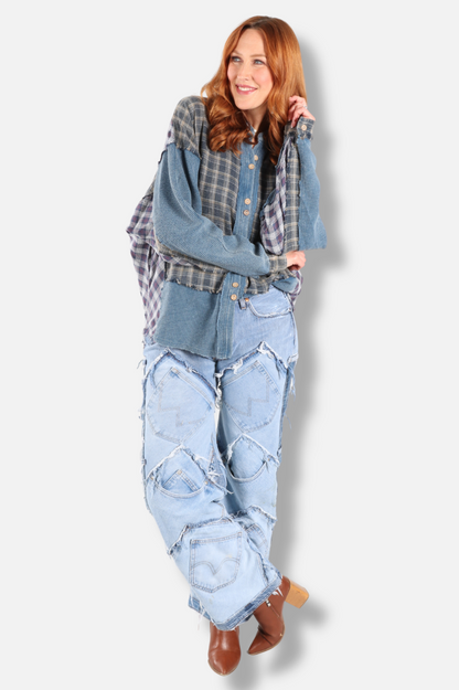 Button Down Shirt- Blue 