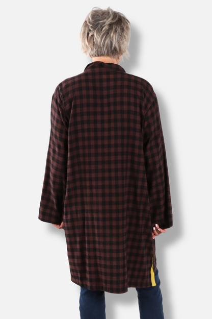 Double Snap Duster - Chicory Check 