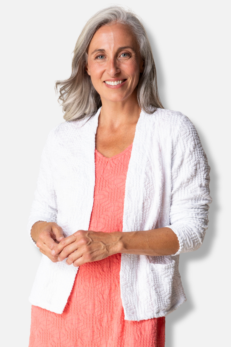 Sunrise Cardi - White