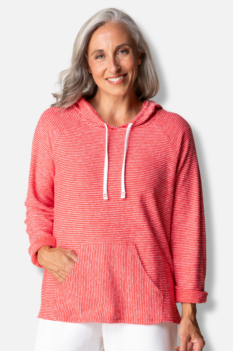 Sunrise Pullover - Tomato Stripe