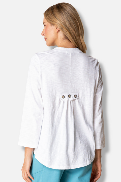 Pleat Back Jacket - White