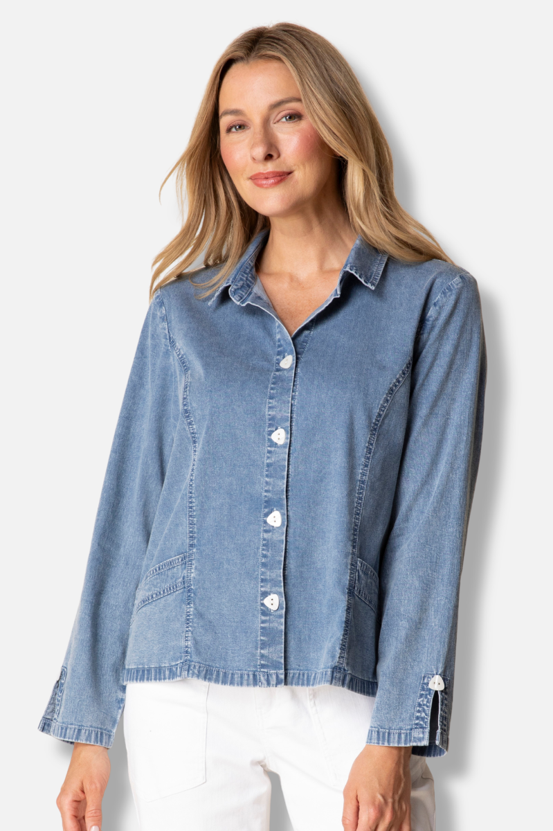 Shirt Jacket - Light Denim