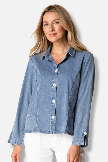 Shirt Jacket - Light Denim