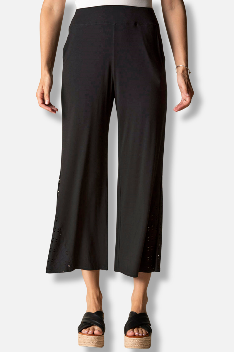 Eyelet Pant - Black