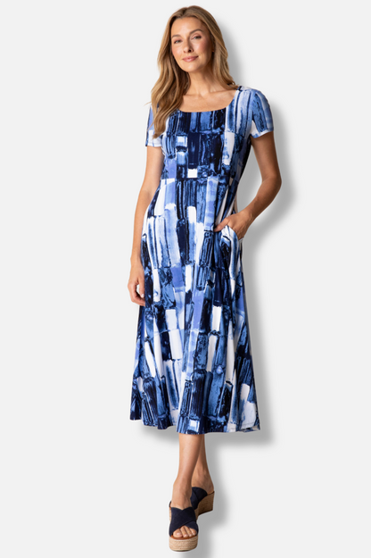 Skyline Swing Dress - Midnight