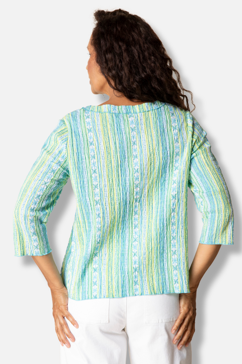 Overlay Pocket Top - Aloe