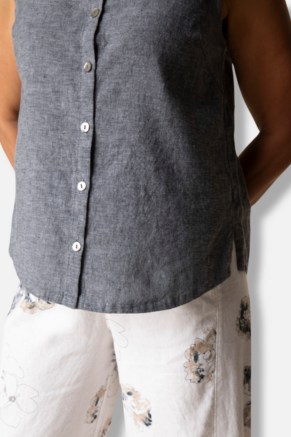 Button Tank - Black
