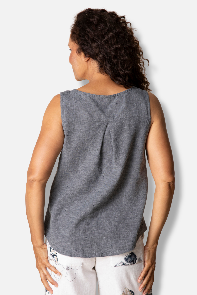 Button Tank - Black