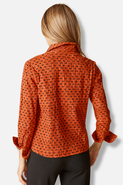 Jill Shirt - Sienna Mix & Match Geo Print 