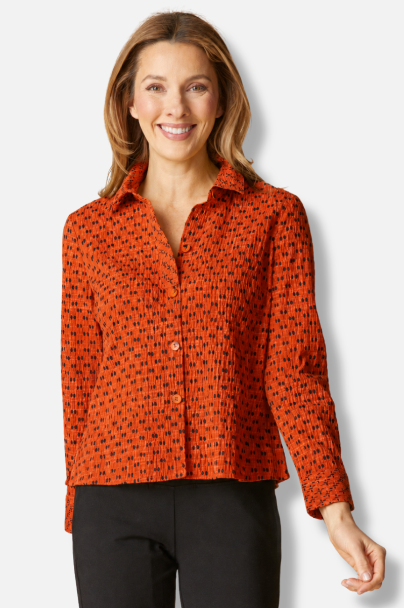 Jill Shirt - Sienna Mix & Match Geo Print 