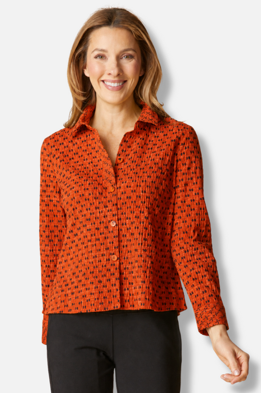 Jill Shirt - Sienna Mix & Match Geo Print 