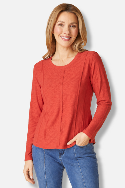Princess Seamed Tee - Sienna