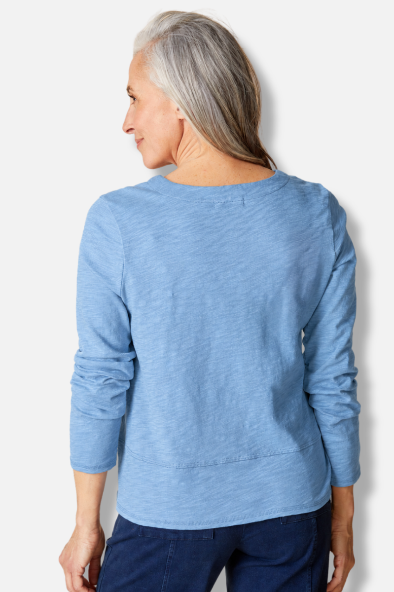 Seamed Long Sleeve Tee - Harbor