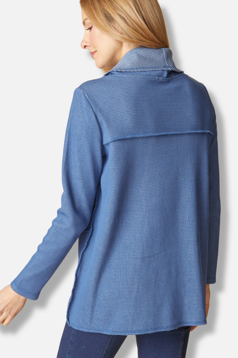 Contrast Cowl Tunic - Breeze 