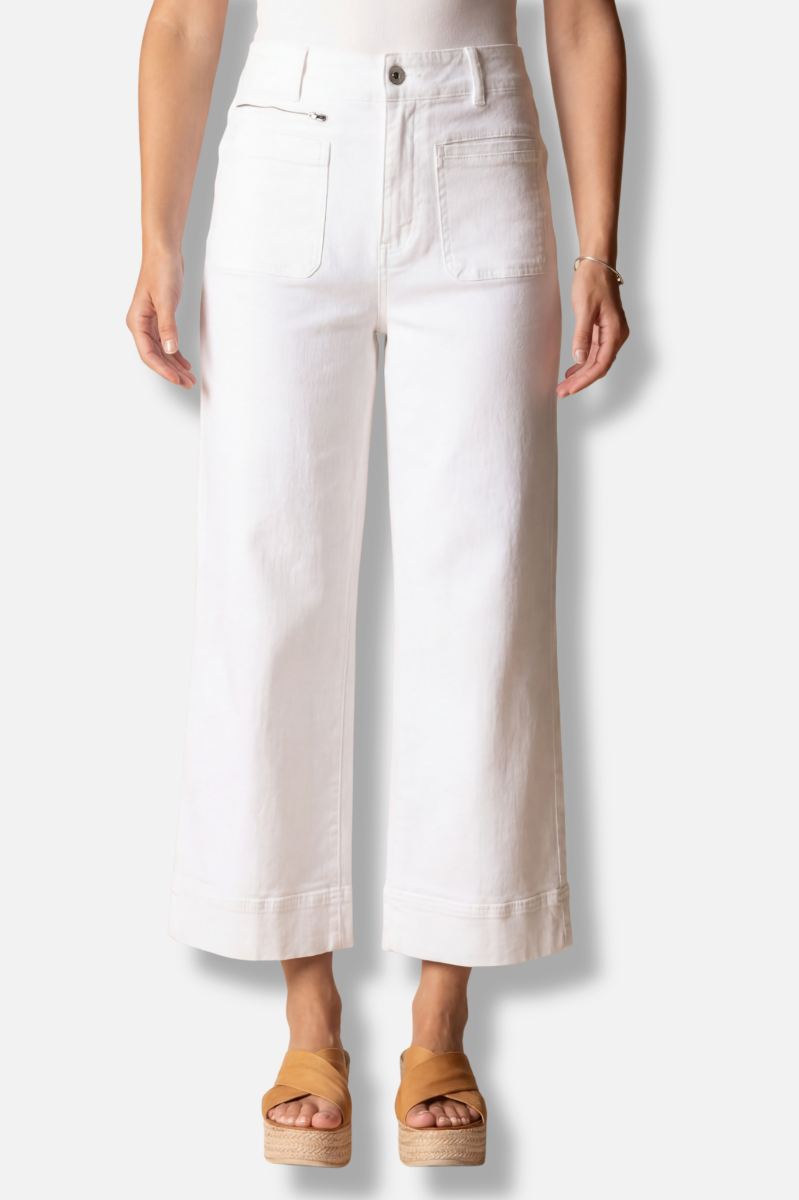 Refreshed Crop Jean - White
