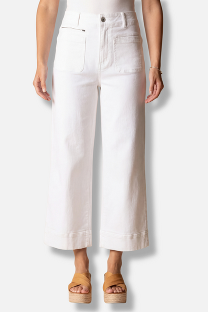 Refreshed Crop Jean - White