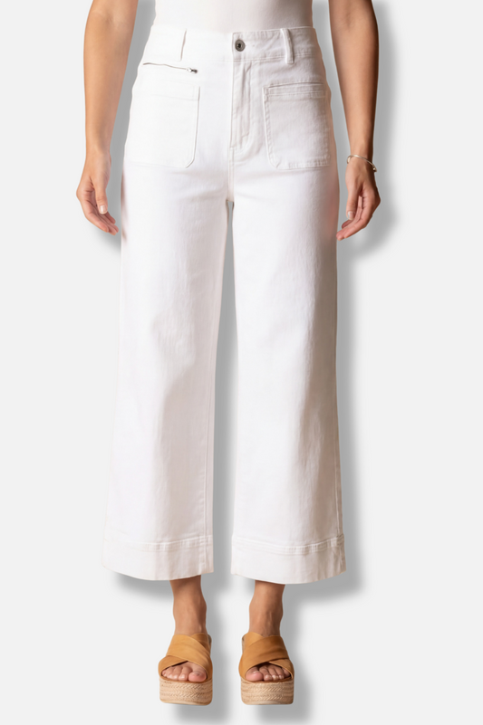 Refreshed Crop Jean - White
