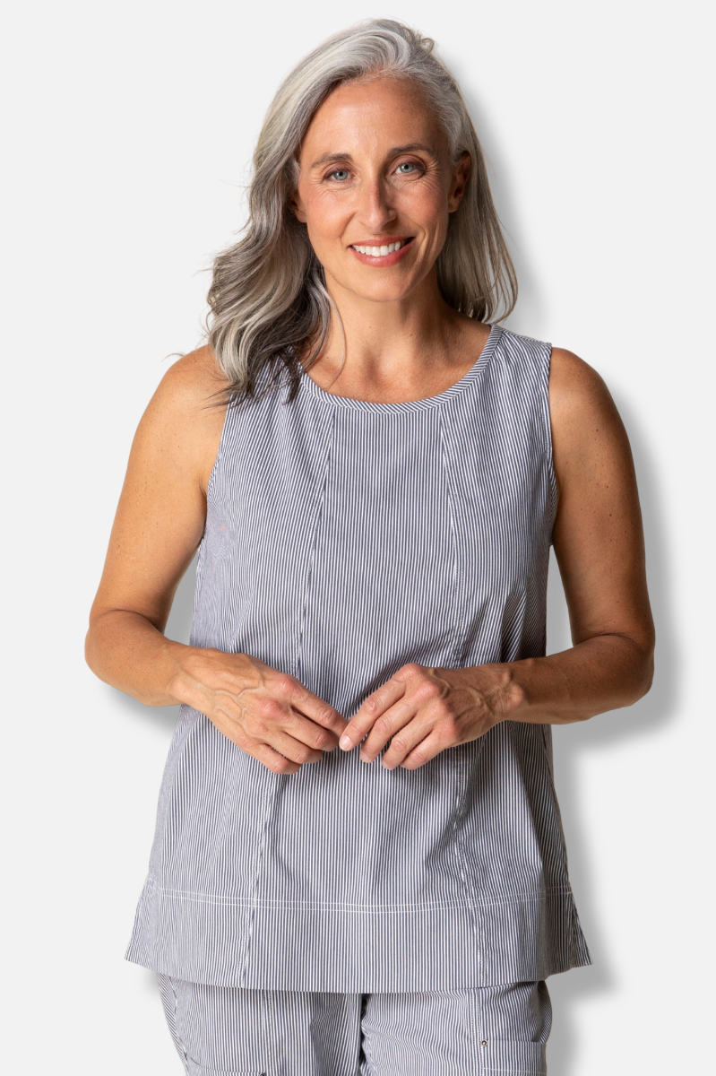 Seaside Tank - Navy Stripe
