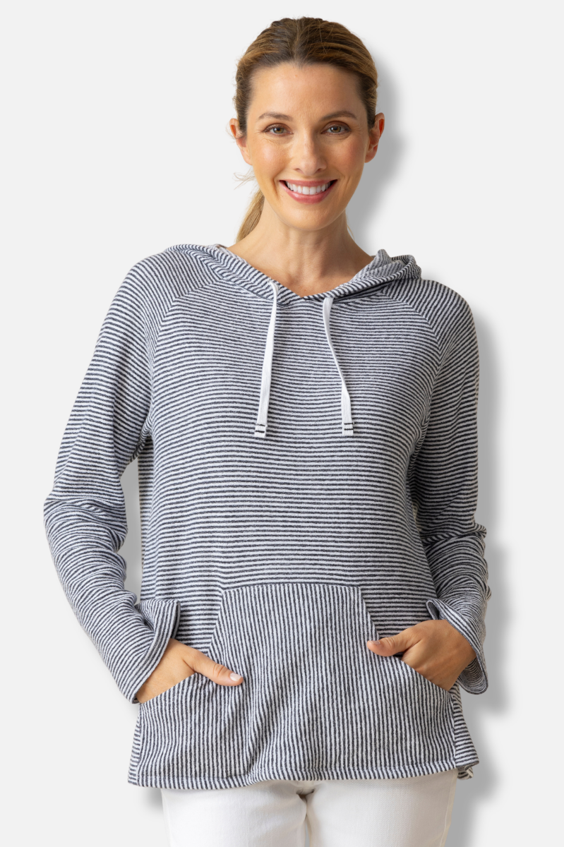 Sunrise Pullover - Black Stripe