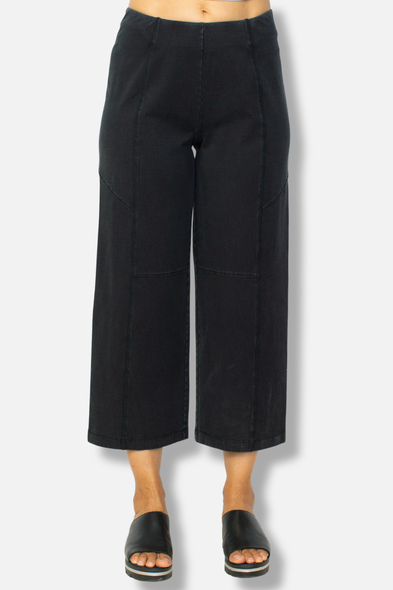 Flood Pant - Black Stonewash