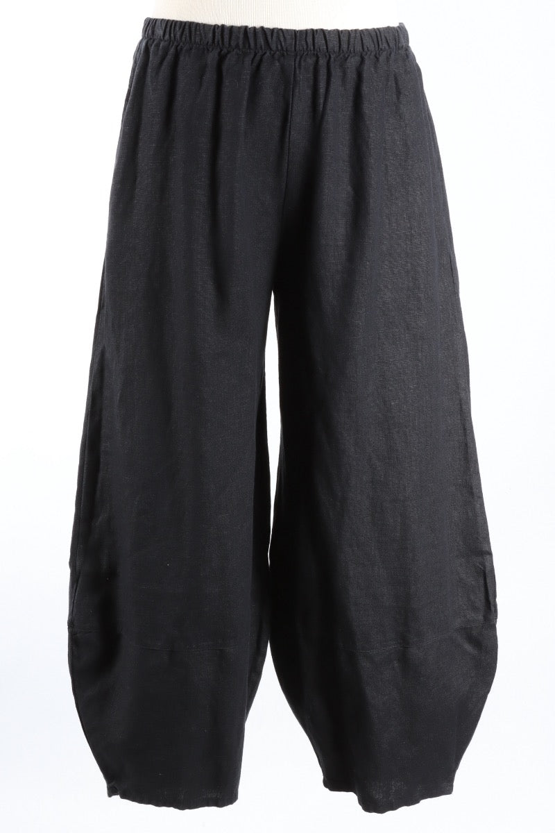 Oliver Pant - Black Heavy Linen