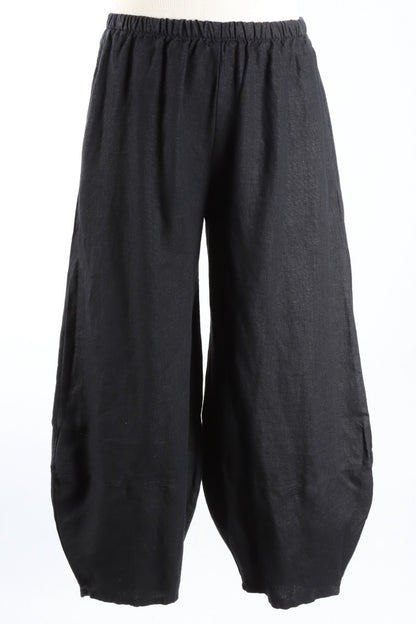 Oliver Pant - Black Heavy Linen