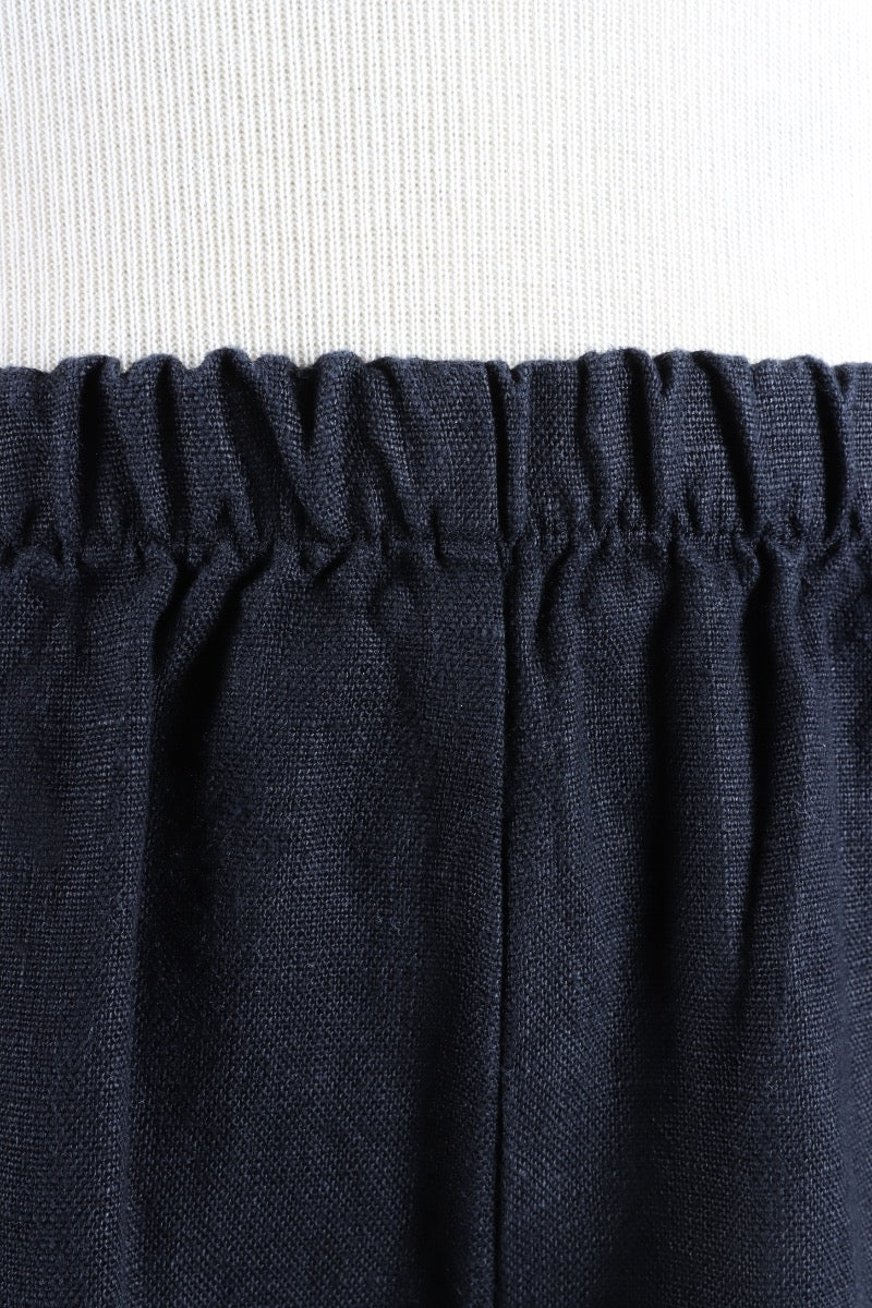 Oliver Pant - Black Heavy Linen