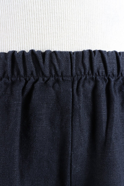 Oliver Pant - Black Heavy Linen