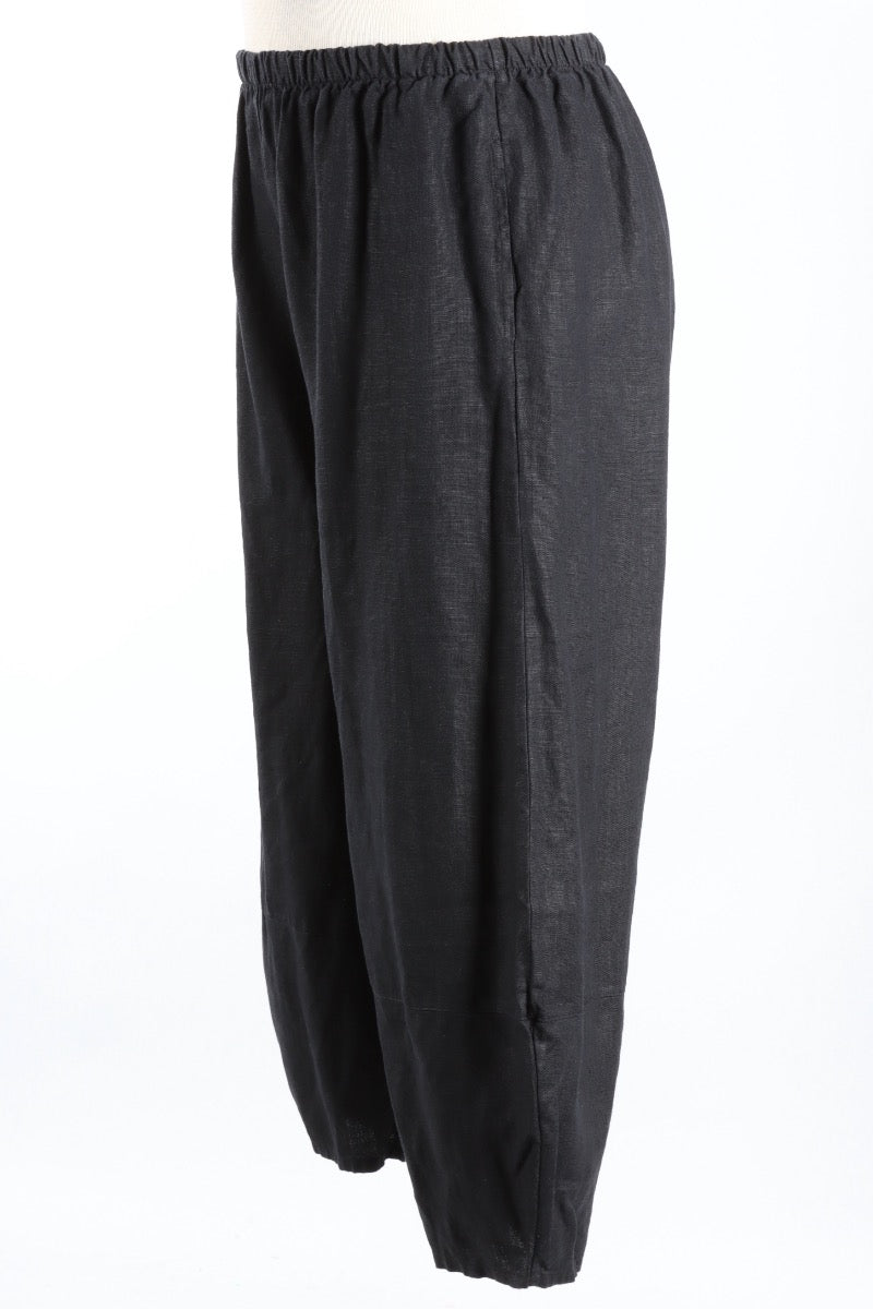 Oliver Pant - Black Heavy Linen