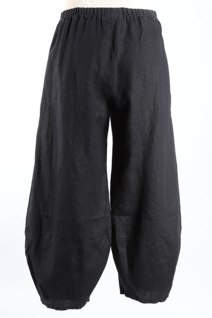 Oliver Pant - Black Heavy Linen
