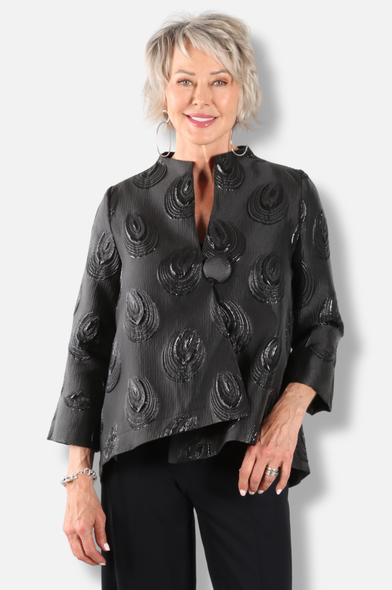 One Button Jacket - Black