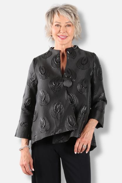 One Button Jacket - Black