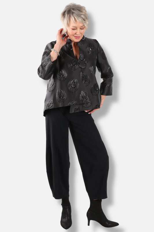 One Button Jacket - Black