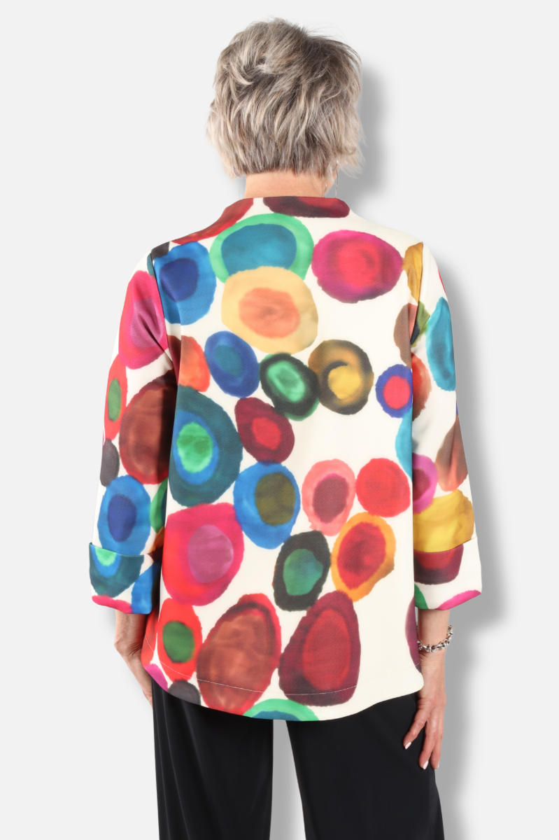 One Button Jacket - Multi Color 