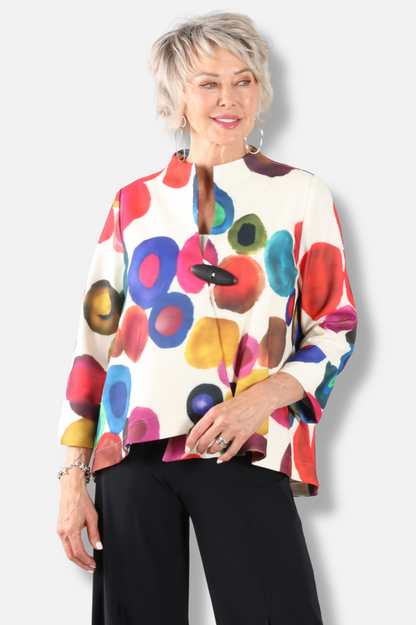 One Button Jacket - Multi Color 