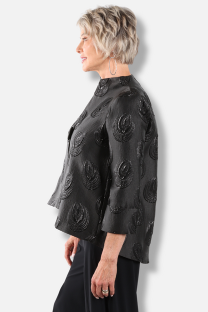 One Button Jacket - Black