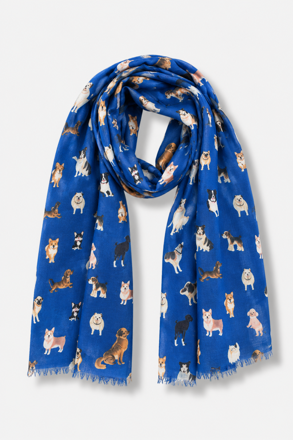 Puppy Parade Scarf - Blue