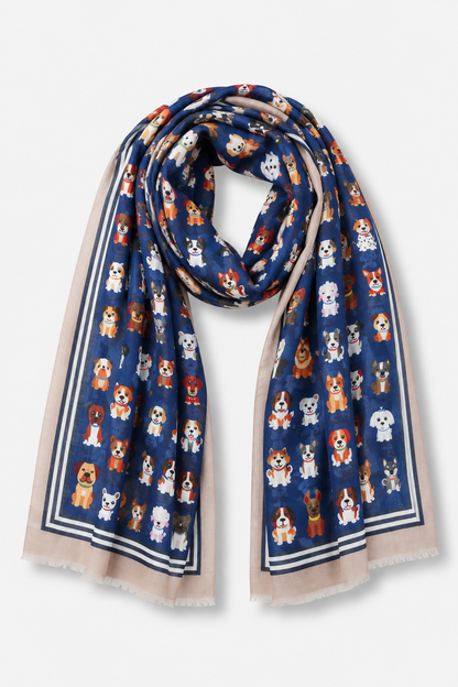 Tail Wagger Scarf - Navy