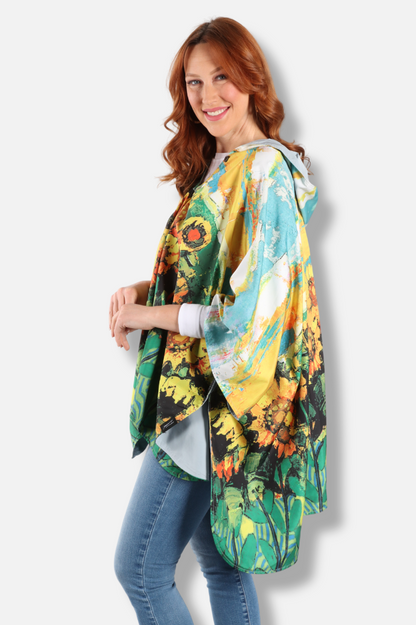 Rain Poncho - Sunflower Field 